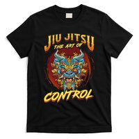 Bjj The Art Of Control Grappling Jiu Jitsu Foo Dog T-Shirt