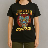 Bjj The Art Of Control Grappling Jiu Jitsu Foo Dog T-Shirt