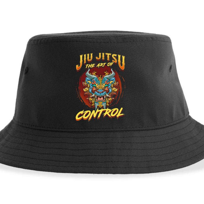 Bjj The Art Of Control Grappling Jiu Jitsu Foo Dog Sustainable Bucket Hat