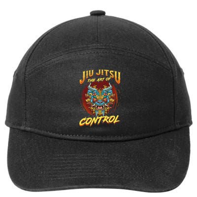 Bjj The Art Of Control Grappling Jiu Jitsu Foo Dog 7-Panel Snapback Hat