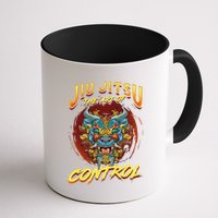 Bjj The Art Of Control Grappling Jiu Jitsu Foo Dog Mug