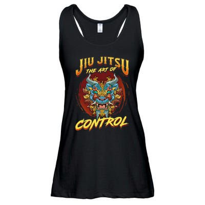 Bjj The Art Of Control Grappling Jiu Jitsu Foo Dog Ladies Essential Flowy Tank