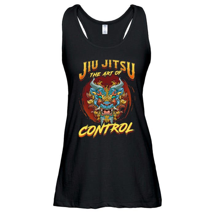 Bjj The Art Of Control Grappling Jiu Jitsu Foo Dog Ladies Essential Flowy Tank