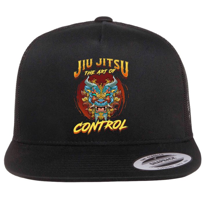Bjj The Art Of Control Grappling Jiu Jitsu Foo Dog Flatbill Hat