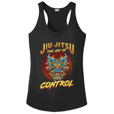 Bjj The Art Of Control Grappling Jiu Jitsu Foo Dog Ladies PosiCharge Competitor Racerback Tank