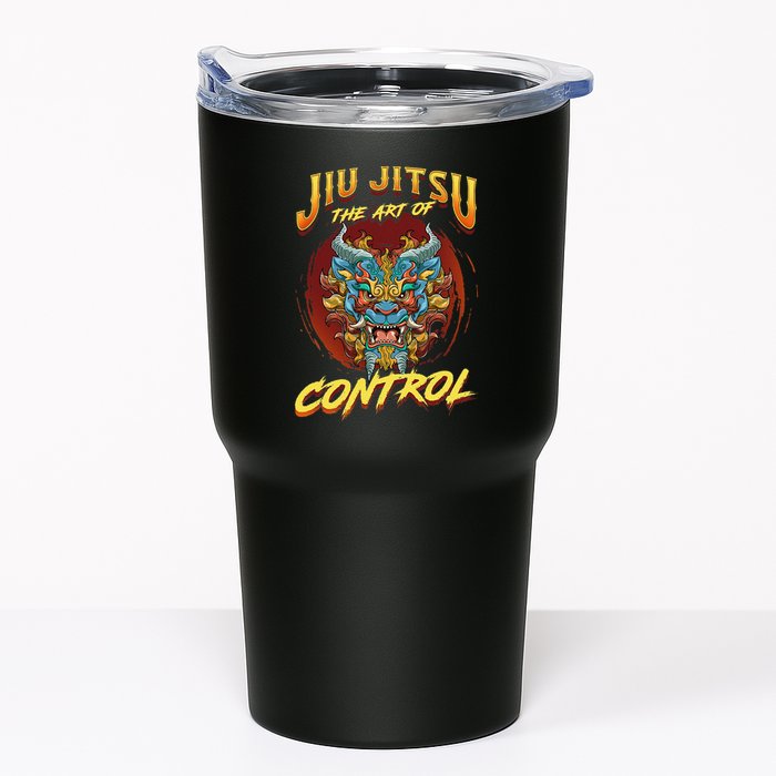 Bjj The Art Of Control Grappling Jiu Jitsu Foo Dog Tumbler