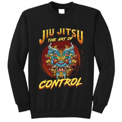 Bjj The Art Of Control Grappling Jiu Jitsu Foo Dog Tall Sweatshirt