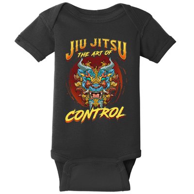 Bjj The Art Of Control Grappling Jiu Jitsu Foo Dog Baby Bodysuit