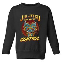 Bjj The Art Of Control Grappling Jiu Jitsu Foo Dog Toddler Sweatshirt