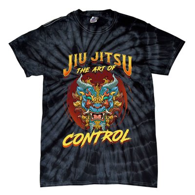 Bjj The Art Of Control Grappling Jiu Jitsu Foo Dog Tie-Dye T-Shirt