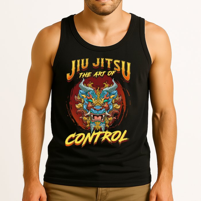 Bjj The Art Of Control Grappling Jiu Jitsu Foo Dog Tank Top