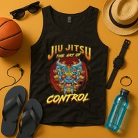Bjj The Art Of Control Grappling Jiu Jitsu Foo Dog Tank Top