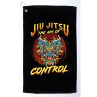 Bjj The Art Of Control Grappling Jiu Jitsu Foo Dog Golf Towel