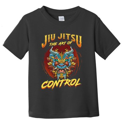 Bjj The Art Of Control Grappling Jiu Jitsu Foo Dog Toddler T-Shirt