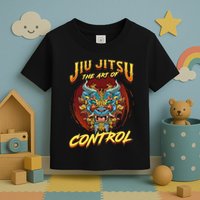 Bjj The Art Of Control Grappling Jiu Jitsu Foo Dog Toddler T-Shirt