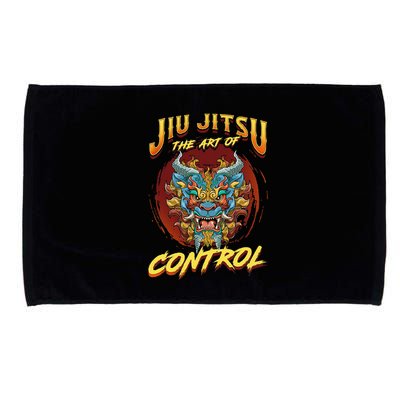 Bjj The Art Of Control Grappling Jiu Jitsu Foo Dog Microfiber Hand Towel