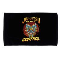 Bjj The Art Of Control Grappling Jiu Jitsu Foo Dog Microfiber Hand Towel