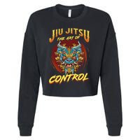 Bjj The Art Of Control Grappling Jiu Jitsu Foo Dog Cropped Pullover Crew
