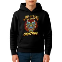 Bjj The Art Of Control Grappling Jiu Jitsu Foo Dog Kids Hoodie