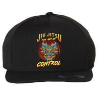 Bjj The Art Of Control Grappling Jiu Jitsu Foo Dog Wool Snapback Cap