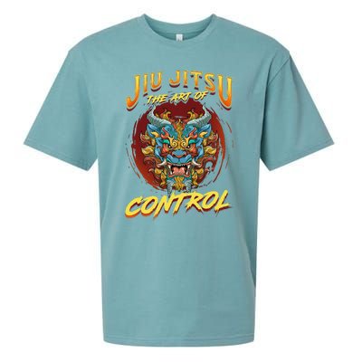 Bjj The Art Of Control Grappling Jiu Jitsu Foo Dog Sueded Cloud Jersey T-Shirt