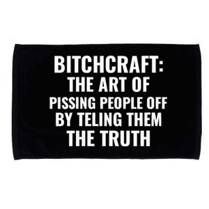 Bitchcraft The Art Of Pissing People Off Funny Sarcastic Microfiber Hand Towel