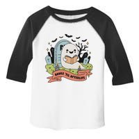 Books Til Afterlife Funny Ghost Ghoul Halloween Toddler Fine Jersey T-Shirt