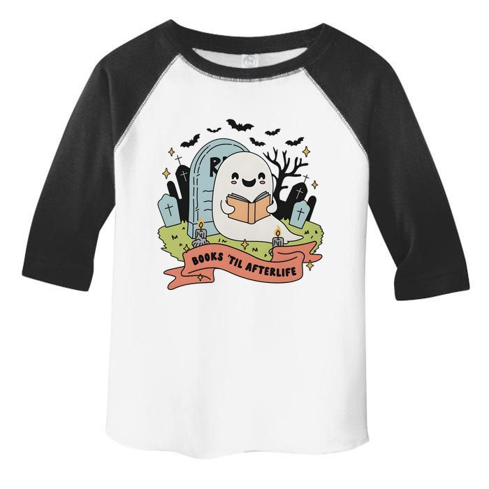 Books Til Afterlife Funny Ghost Ghoul Halloween Toddler Fine Jersey T-Shirt