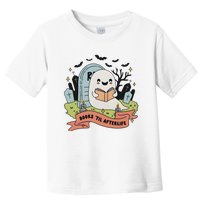 Books Til Afterlife Funny Ghost Ghoul Halloween Toddler T-Shirt