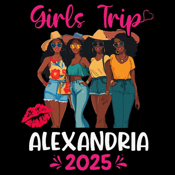 Black Trip Alexandria 2025 Vacation Matching Bucket Hat