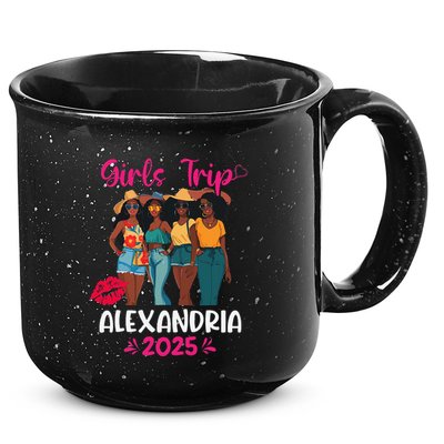Black Trip Alexandria 2025 Vacation Matching 15oz Campfire Ceramic Mug