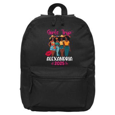 Black Trip Alexandria 2025 Vacation Matching 16 in Basic Backpack