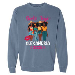 Black Trip Alexandria 2025 Vacation Matching Garment-Dyed Sweatshirt