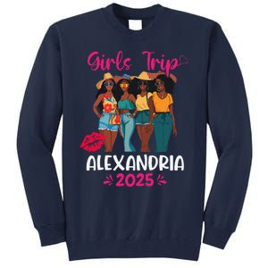 Black Trip Alexandria 2025 Vacation Matching Tall Sweatshirt