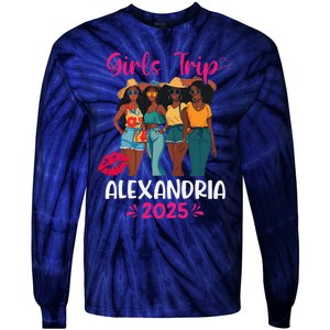 Black Trip Alexandria 2025 Vacation Matching Tie-Dye Long Sleeve Shirt