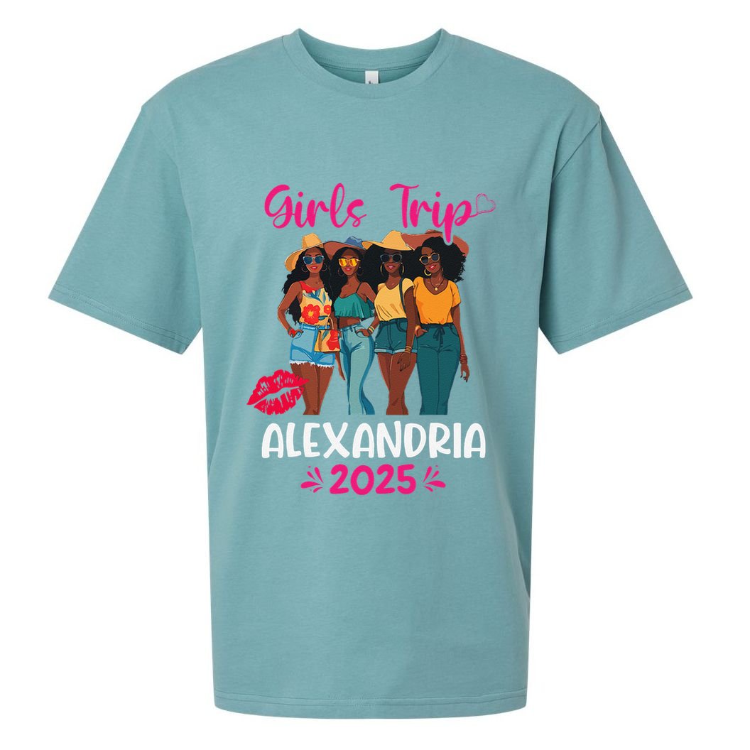 Black Trip Alexandria 2025 Vacation Matching Sueded Cloud Jersey T-Shirt