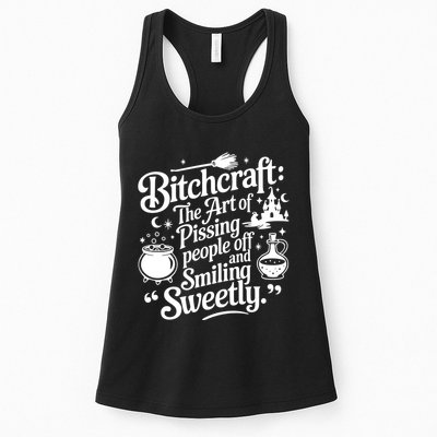 Bitchcraft The Art Of Pissing People Off And Smiling Sweetly Womens Tank Top