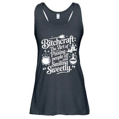 Bitchcraft The Art Of Pissing People Off And Smiling Sweetly Ladies Essential Flowy Tank