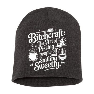 Bitchcraft The Art Of Pissing People Off And Smiling Sweetly Short Acrylic Beanie