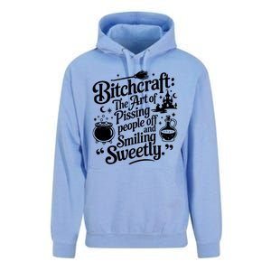 Bitchcraft The Art Of Pissing People Off And Smiling Sweetly Unisex Surf Hoodie