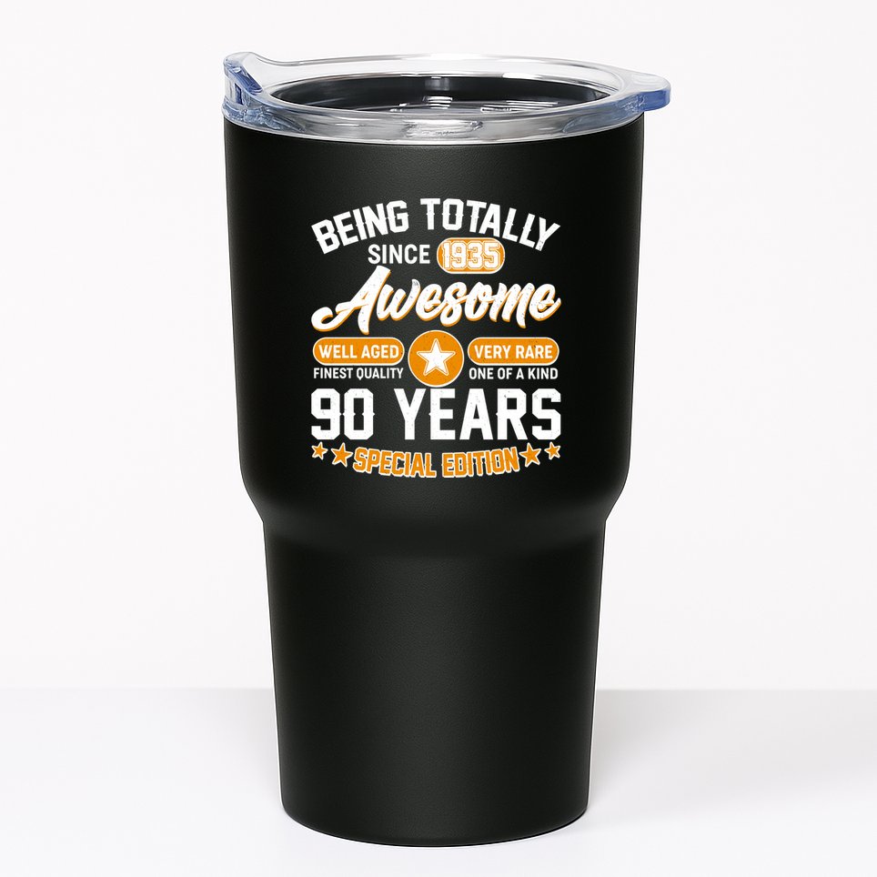 Being Totally Awesome Since 1935 90 Years Birthday Special Edition Tumbler