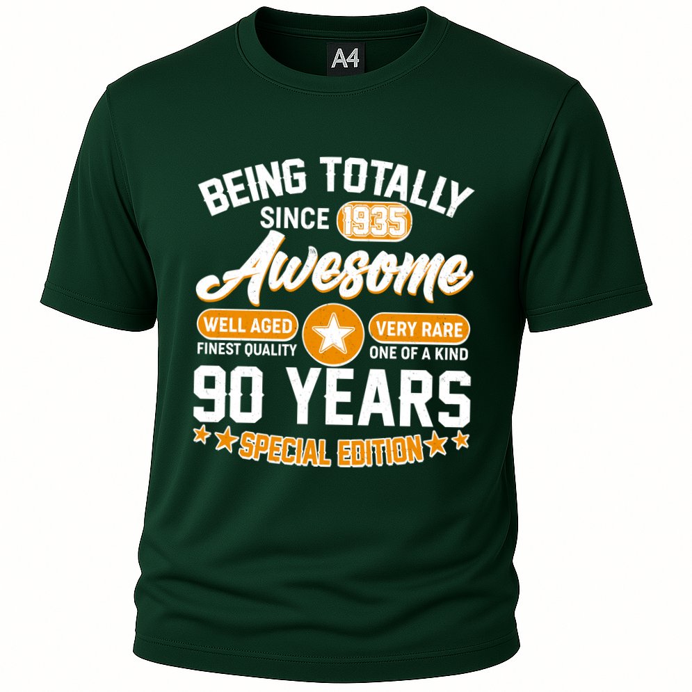 Being Totally Awesome Since 1935 90 Years Birthday Special Edition Cooling Performance Crew T-Shirt