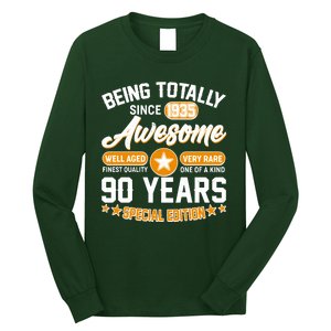 Being Totally Awesome Since 1935 90 Years Birthday Special Edition Long Sleeve Shirt