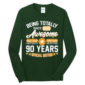 Being Totally Awesome Since 1935 90 Years Birthday Special Edition Tall Long Sleeve T-Shirt