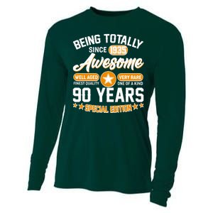 Being Totally Awesome Since 1935 90 Years Birthday Special Edition Cooling Performance Long Sleeve Crew