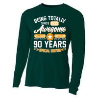 Being Totally Awesome Since 1935 90 Years Birthday Special Edition Cooling Performance Long Sleeve Crew