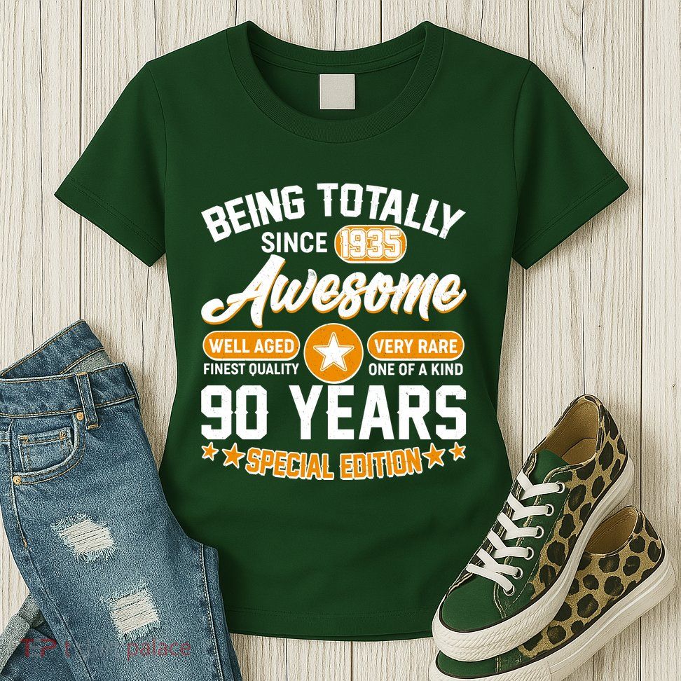 Being Totally Awesome Since 1935 90 Years Birthday Special Edition Womens T-Shirt