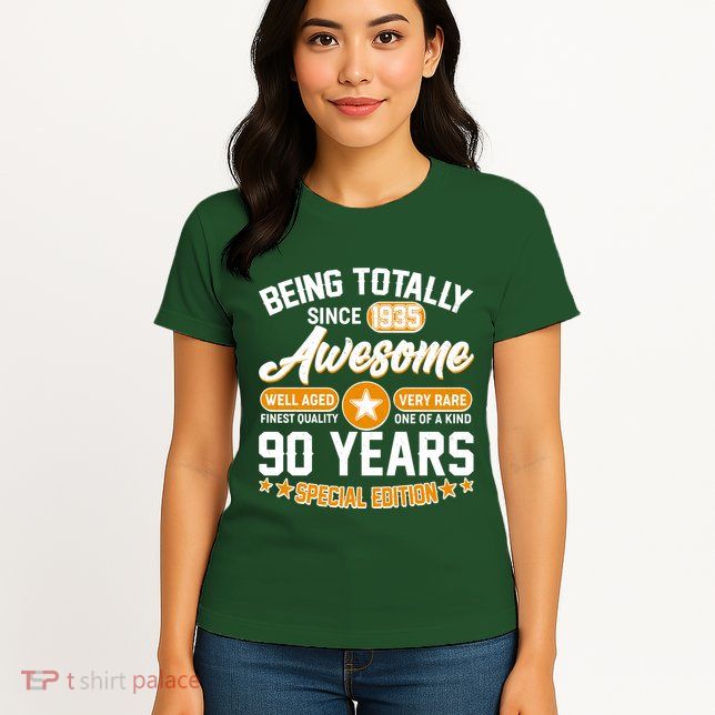 Being Totally Awesome Since 1935 90 Years Birthday Special Edition Womens T-Shirt