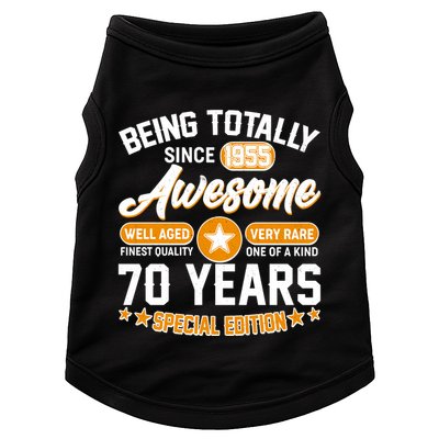 Being Totally Awesome Since 1955 70 Years Birthday Special Edition Doggie Tank