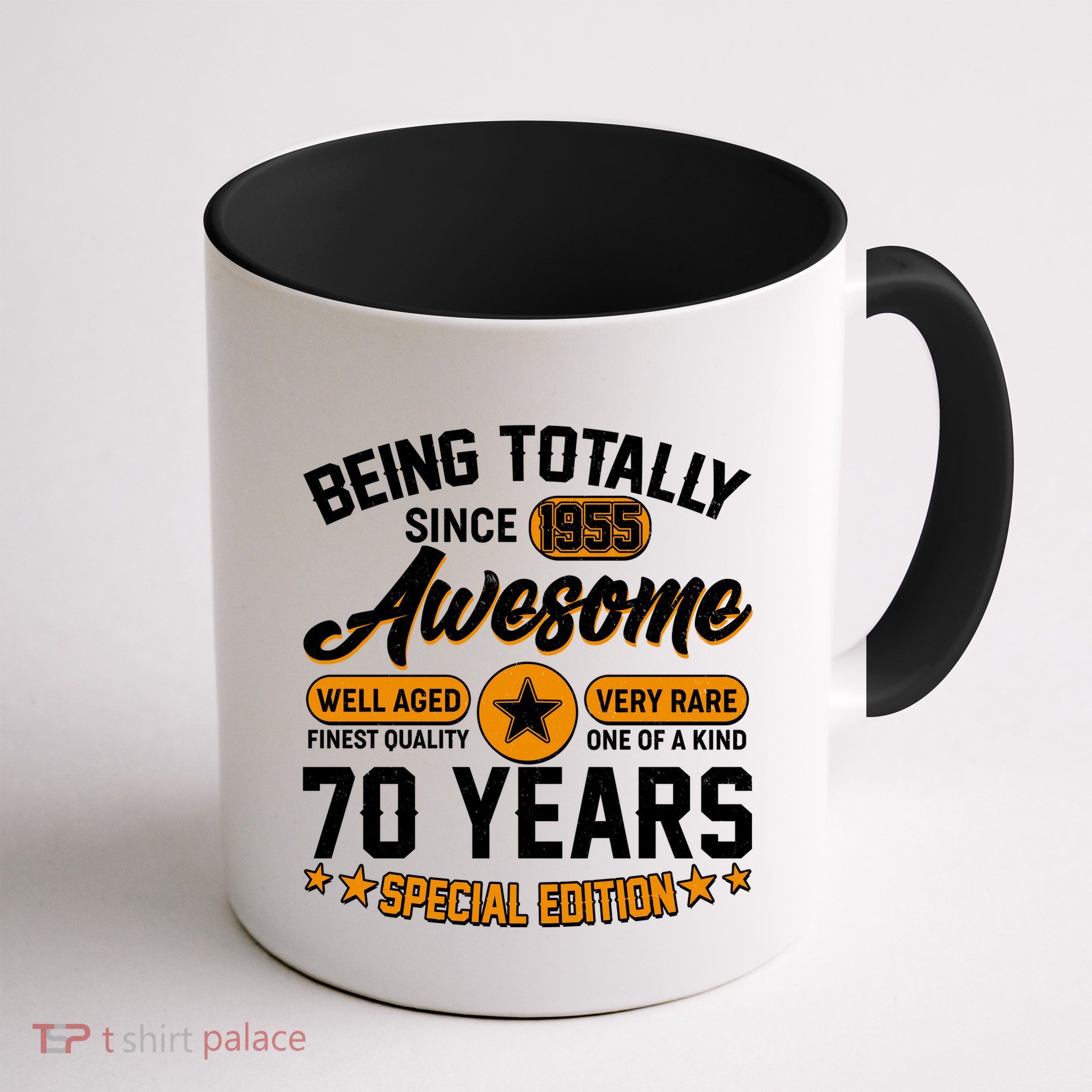 Being Totally Awesome Since 1955 70 Years Birthday Special Edition Mug